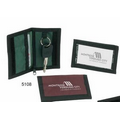Key Chain Wallet W/ Zipper Pocket & Clear Window